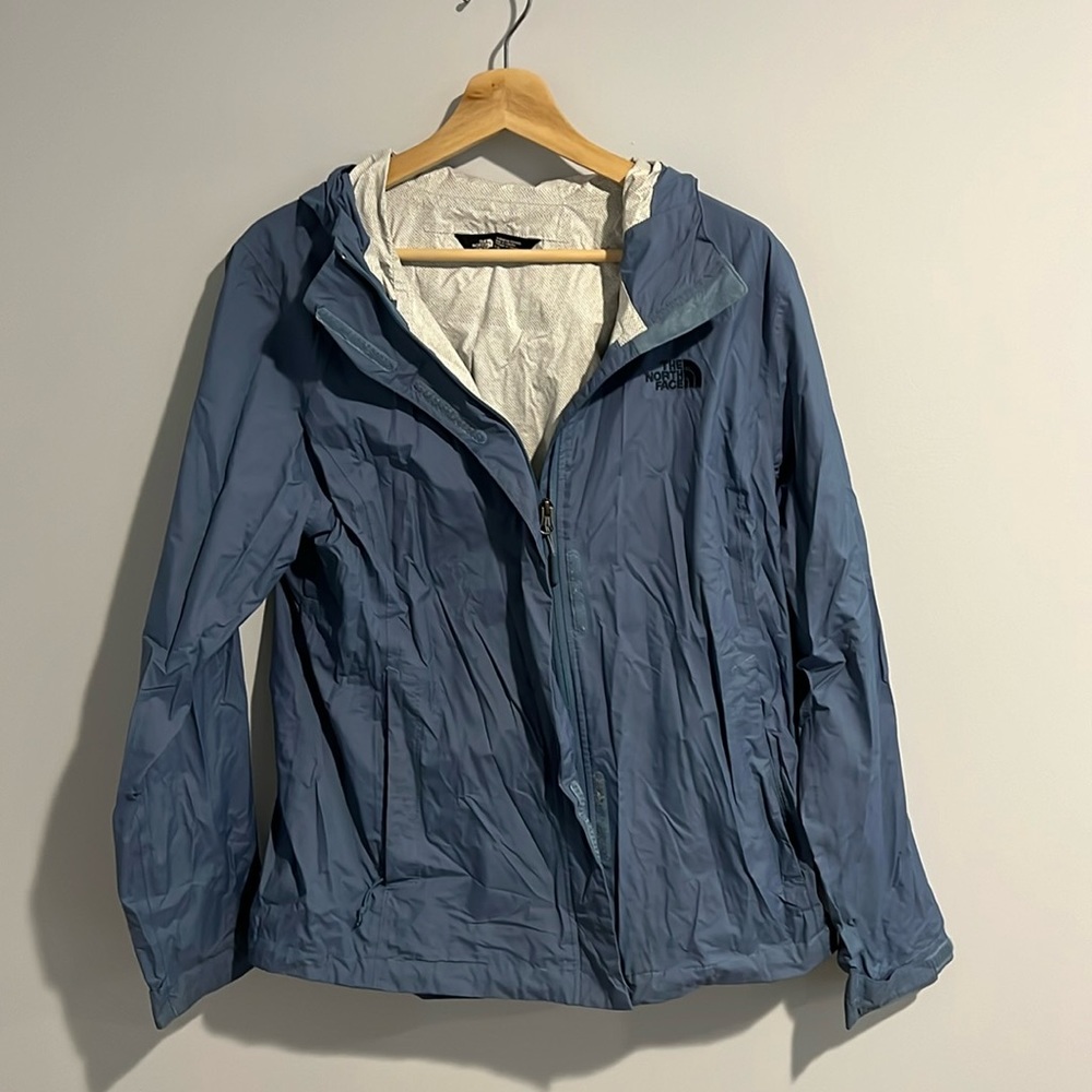 The north face Blue rain jacket